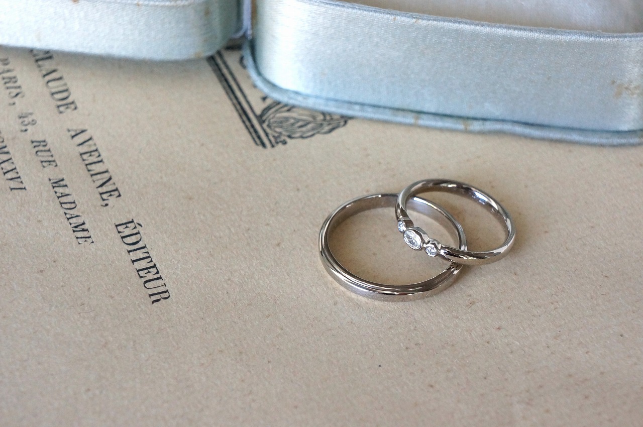 魅せる結婚指輪(楕円の煌めき)