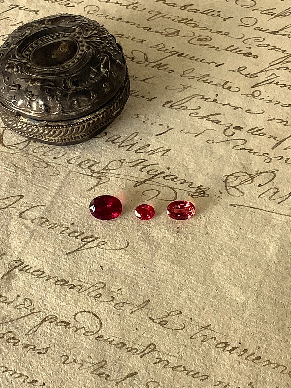 赤い ときめきの宝石たち